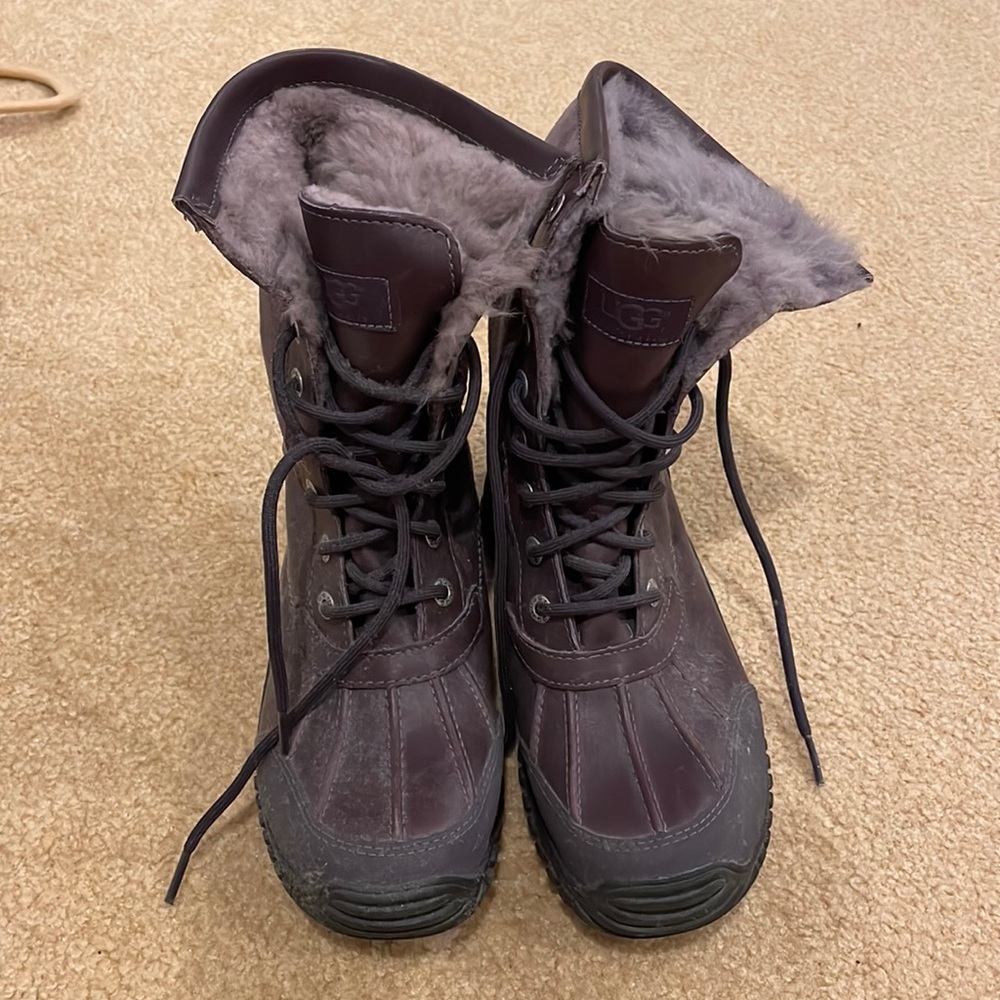 Deep purple UGG snow boots
